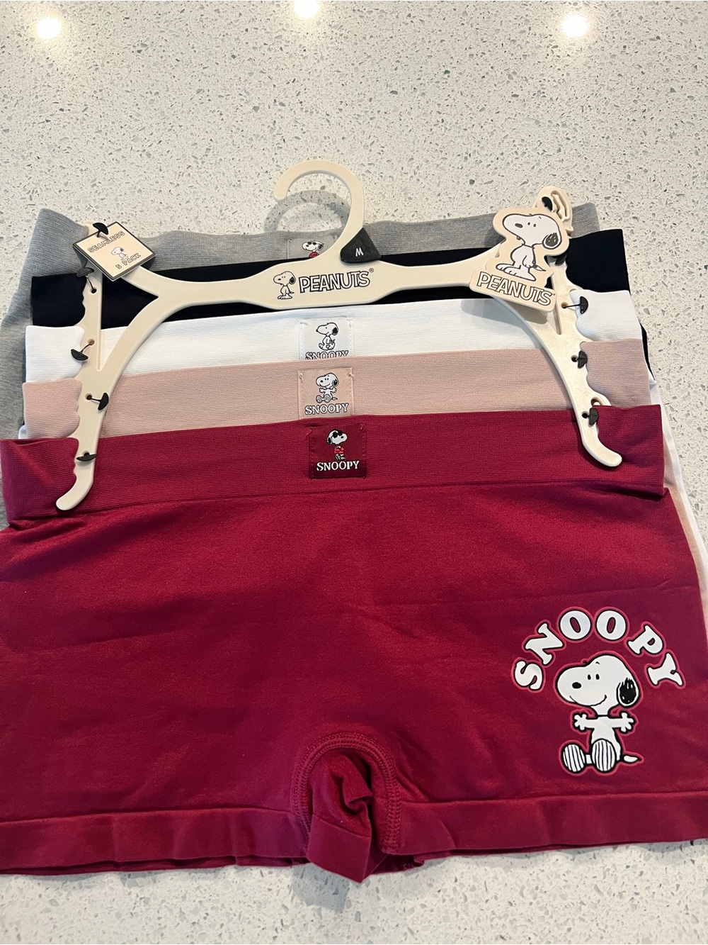 Snoopy Peanuts Women’s Medium boxer shorts 5 pack in size M #peanuts #snoopy